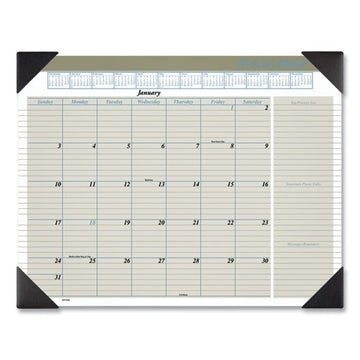 AT-A-GLANCE® Executive Monthly Desk Pad Calendar, 22 X 17, White Sheets, Black Corners, 12-month (jan To Dec): 2022 freeshipping - TVN Wholesale